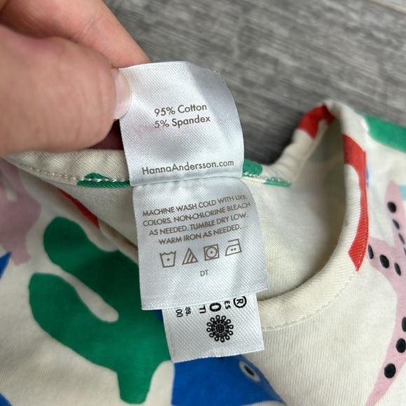 Hanna Andersson Twirl Racerback Coral Reef Skater Dress size 6-7 - Picture 4 of 6